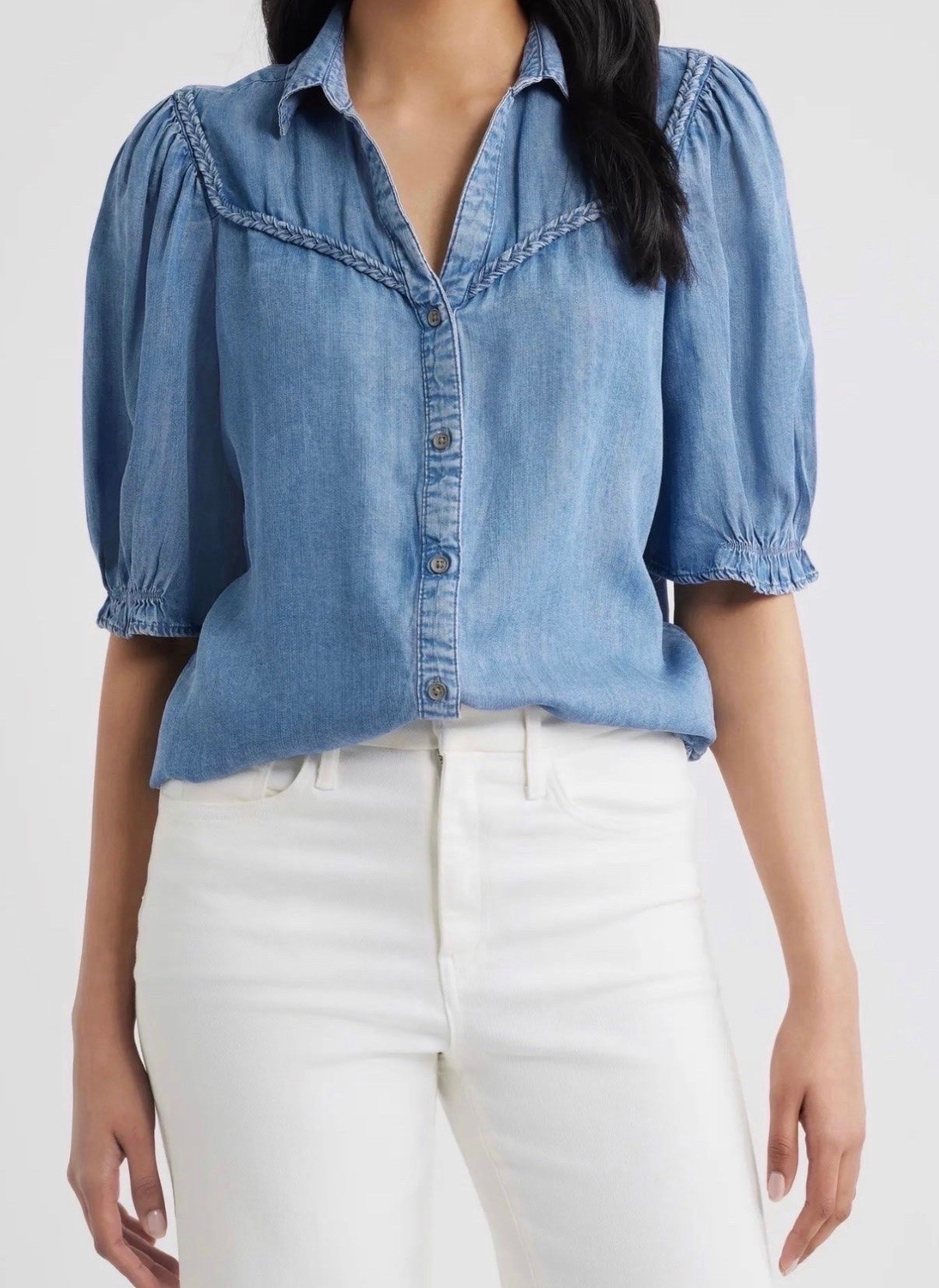 Cute denim top

#LTKootd #LTKgrwm #LTKdayinmylife