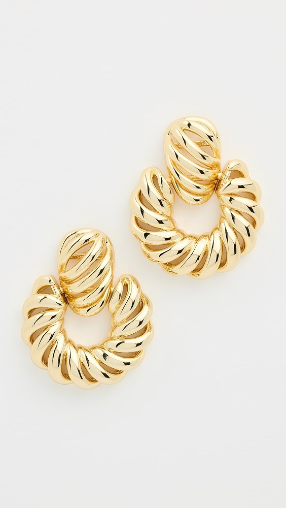By Adina Eden Solid Rope Drop Stud Earrings | Shopbop | Shopbop