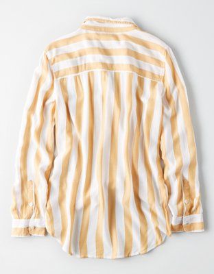 AE Striped Button Down Shirt | American Eagle Outfitters (US & CA)