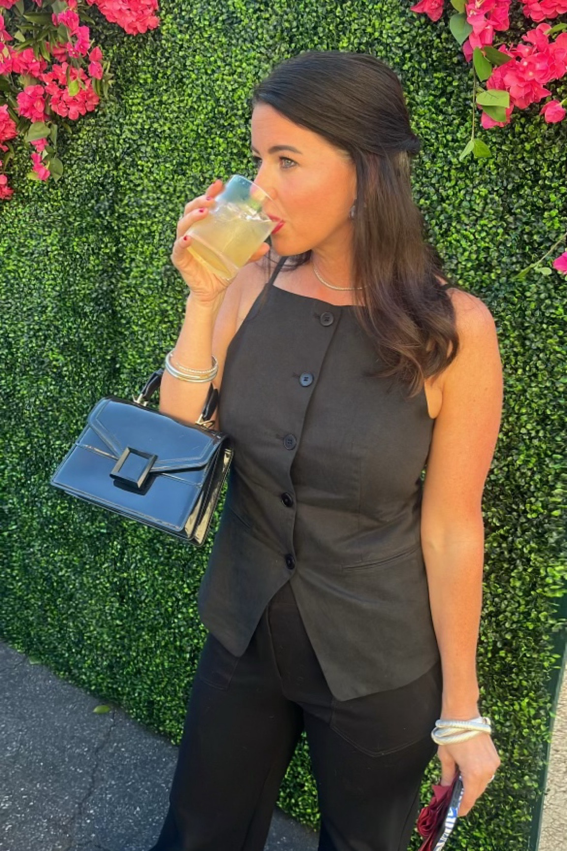 This black tank vest is the most versatile piece in my closet right now. Dressed up or down - it’s perfection. And these black flare pants are IT  

#LTKOver40 #LTKMidsize