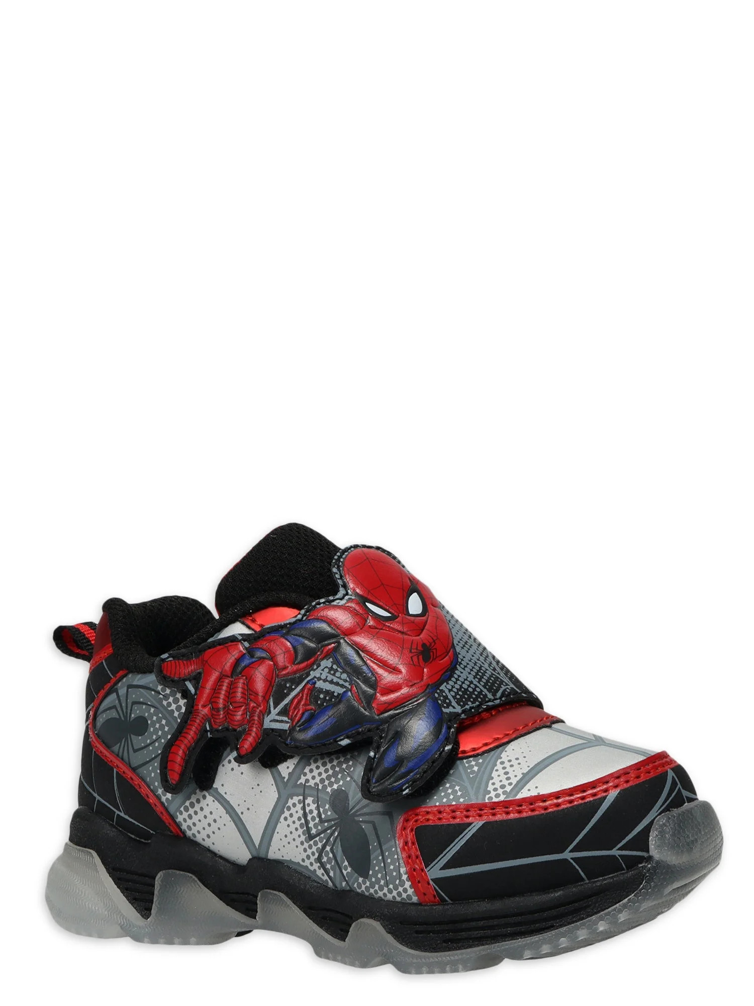 Spider-Man by Marvel Boys Toddler Athletic Light-up Silver Sneaker, Sizes 5-12, Medium Width | Walmart (US)