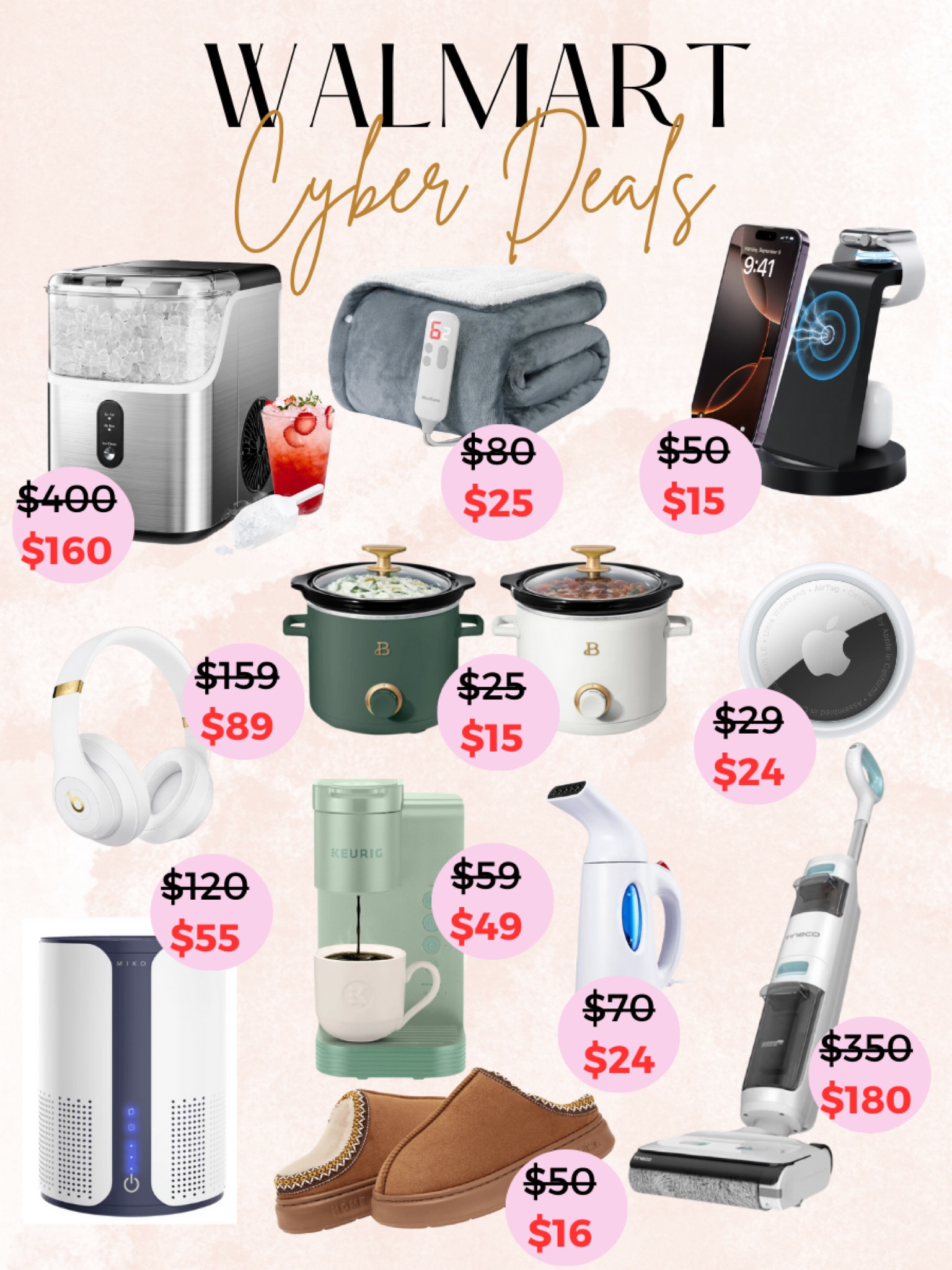 Walmart Cyber Monday Deals✨
So many good deals and perfect gifts for everyone on your list!! Definitely don’t miss these deals🙌🏻


Black Friday sales, Walmart sales, Walmart finds, Walmart home finds, gifts for her, gifts for mom, gifts for in-laws, gifts for him, gifts for dad, ice maker, coffee maker

#LTKFindsUnder100 #LTKCyberWeek #LTKSaleAlert