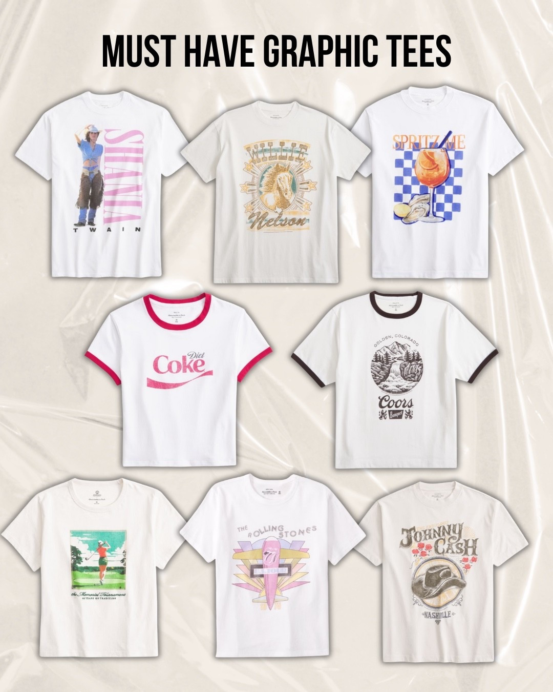 Current obsession: Abercrombie graphic tees! Effortless, comfy, and so easy to style — whether I’m dressing them up with a blazer or keeping it casual with denim shorts. These are the perfect everyday staples that never go out of style. 🖤

Shop my current faves now on LTK and snag them before they sell out!

#LTKStyle #AbercrombieStyle #GraphicTees #OOTDInspo #LTKFinds #CasualChic #LTKEveryday #AbercrombieFavorites 

#LTKFindsUnder50