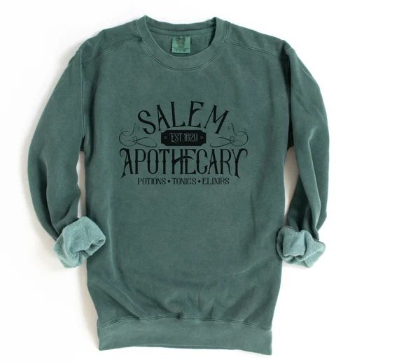 Comfort Colors Sweatshirt Salem Apothecary Crewneck | Etsy | Etsy (US)