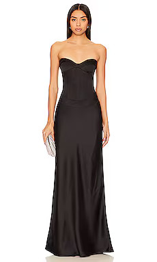 Anna October Delancy Maxi Dress in Black from Revolve.com | Revolve Clothing (Global)