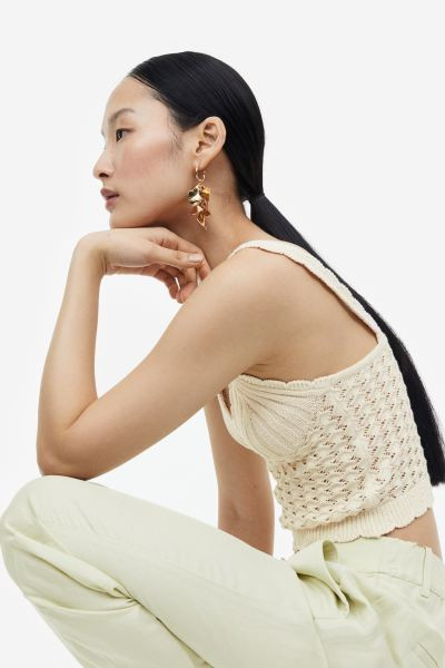 Crochet-look vest top | H&M (UK, MY, IN, SG, PH, TW, HK)