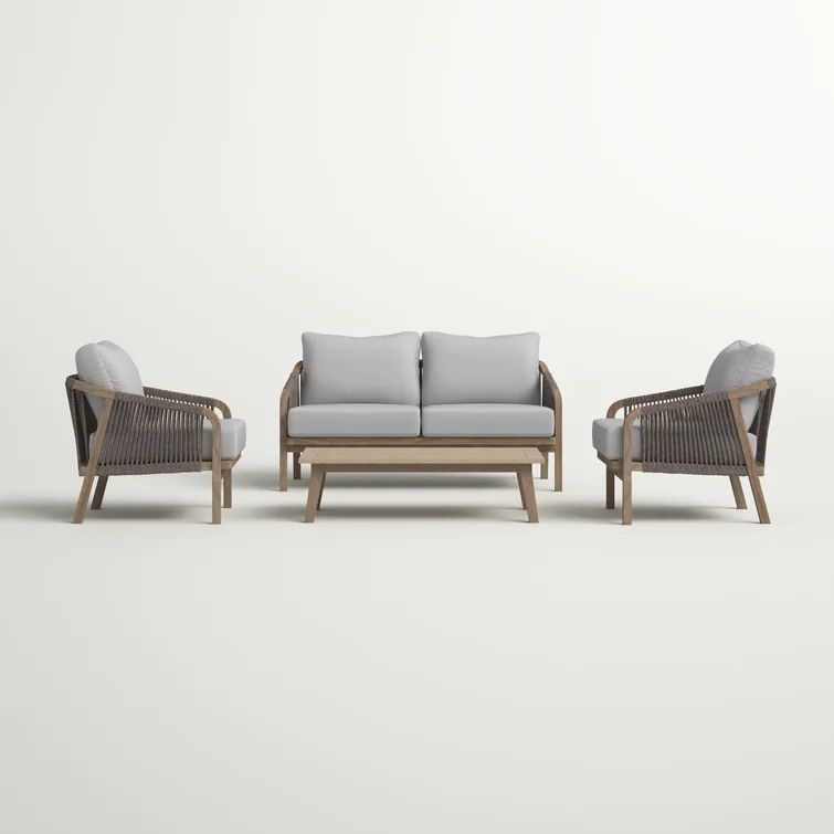 Caliban 4 Piece Sofa Seating Group with Cushions | Wayfair Professional