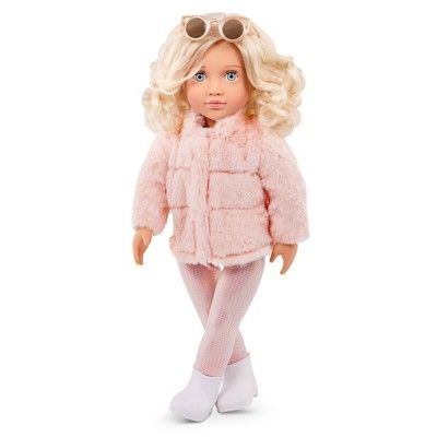 Our Generation Ava 18" Fashion Doll with Pink Faux-Fur Coat Outfit | Target