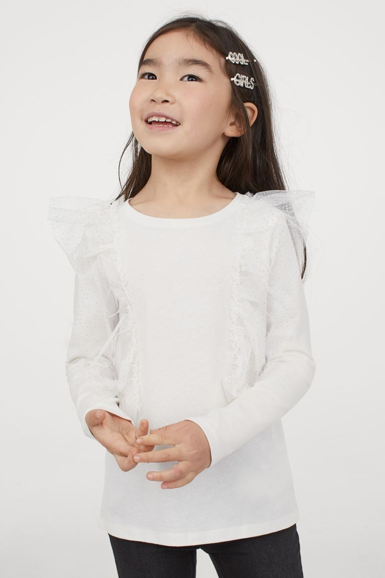 Tulle-ruffle Top | H&M (US + CA)
