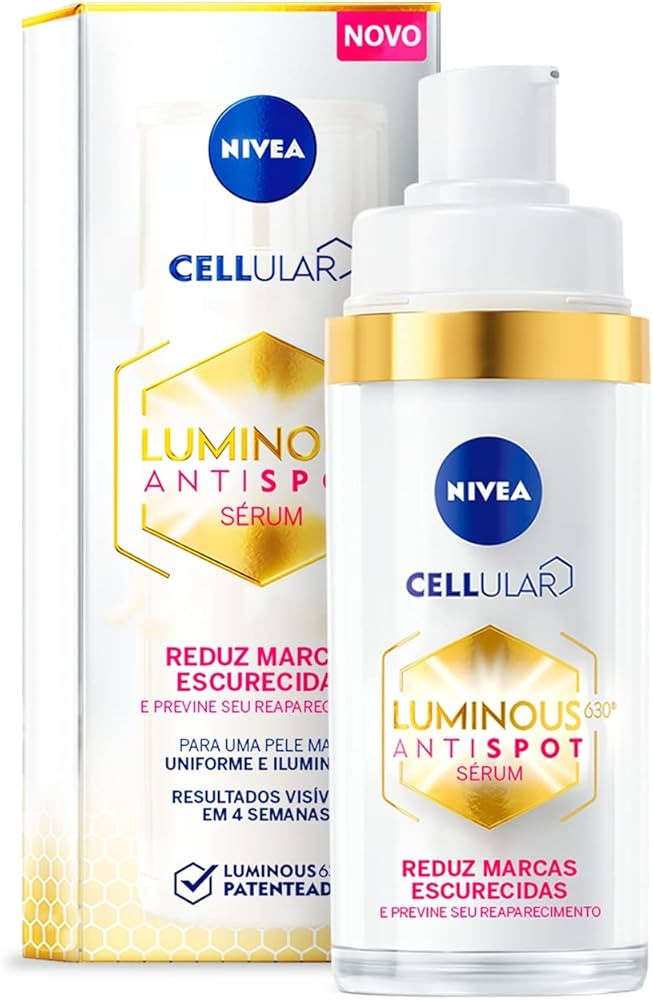 NIVEA Sérum Facial Cellular Luminous 630 30ml - Enriquecido com Ácido Hialurônico e Vitamina E... | Amazon (BR)