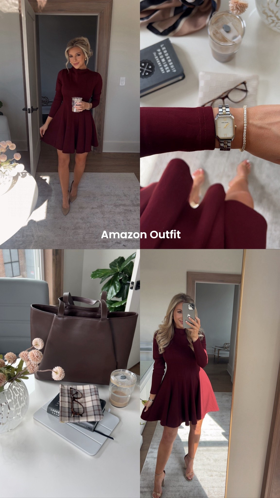 Obsessed with the quality of this dress! I’ve shared it a few times and will continue to link it for you guys. It makes for a pretty office outfit even going into spring! Comes in a few colors too!! 

#LTKFindsUnder50 #LTKootd #LTKWorkwear