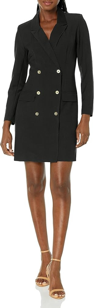 Sharagano Womens Versatile Stretch Sharkskin Blazer Dress | Amazon (US)