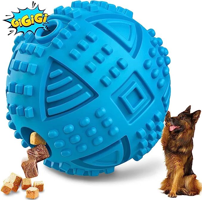 Dog Balls Treat Dispensing Dog Toys, Dog Toys for Aggressive Chewers Large Breed, Nearly Indestru... | Amazon (US)