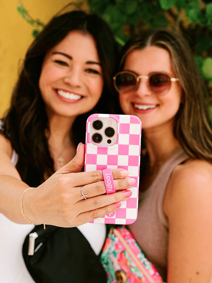 Loopy Cases - Pink Checkered | Loopy Cases