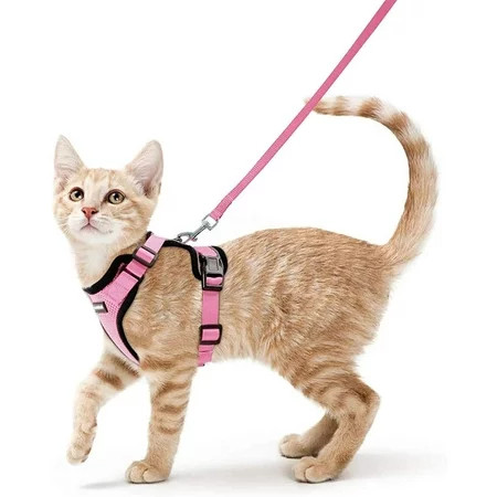 Rabbitgoo Cat Harness and Leash for Walking Escape Proof Soft Adjustable Vest Harnesses for Cats Eas | Walmart (US)