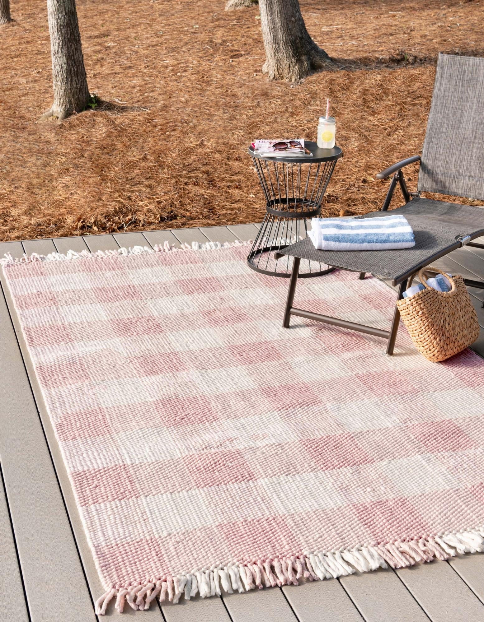 Unique Loom Eco Plaid Indoor Outdoor Washable Collection Area Rug - Balmoral (2' 2" x 3' 1" Recta... | Walmart (US)