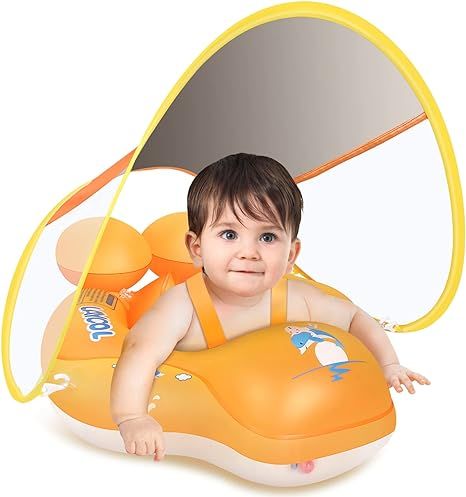 LAYCOL Baby Swimming Pool Float with Removable UPF 50+ UV Sun Protection Canopy,Toddler Inflatabl... | Amazon (US)