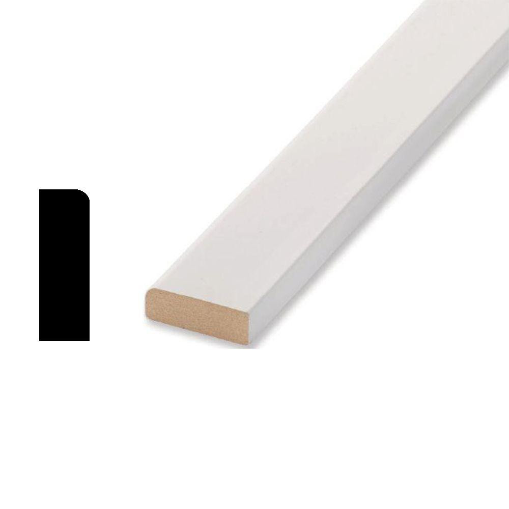 FE 887 7/16 in. x 1-1/4 in. Prefinished MDF Stop Moulding | The Home Depot
