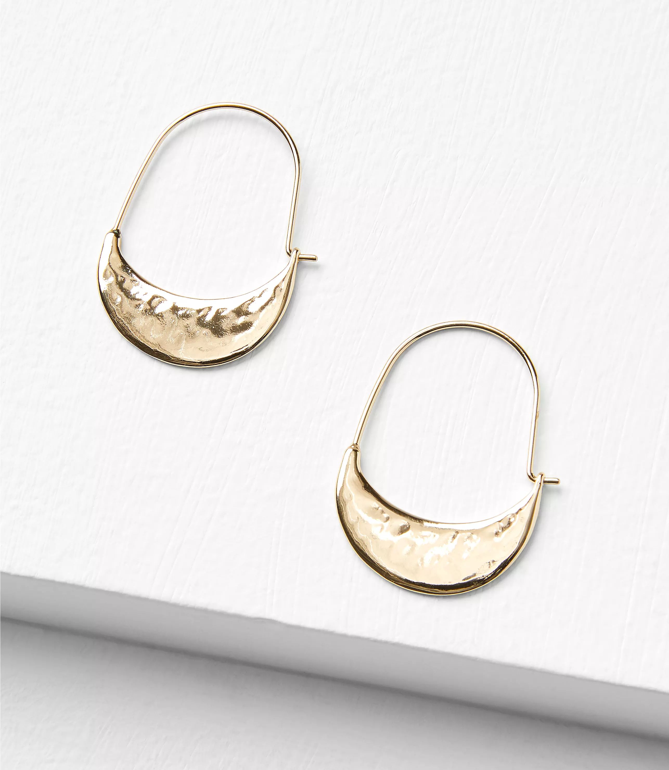 Crescent Hoop Earrings | LOFT