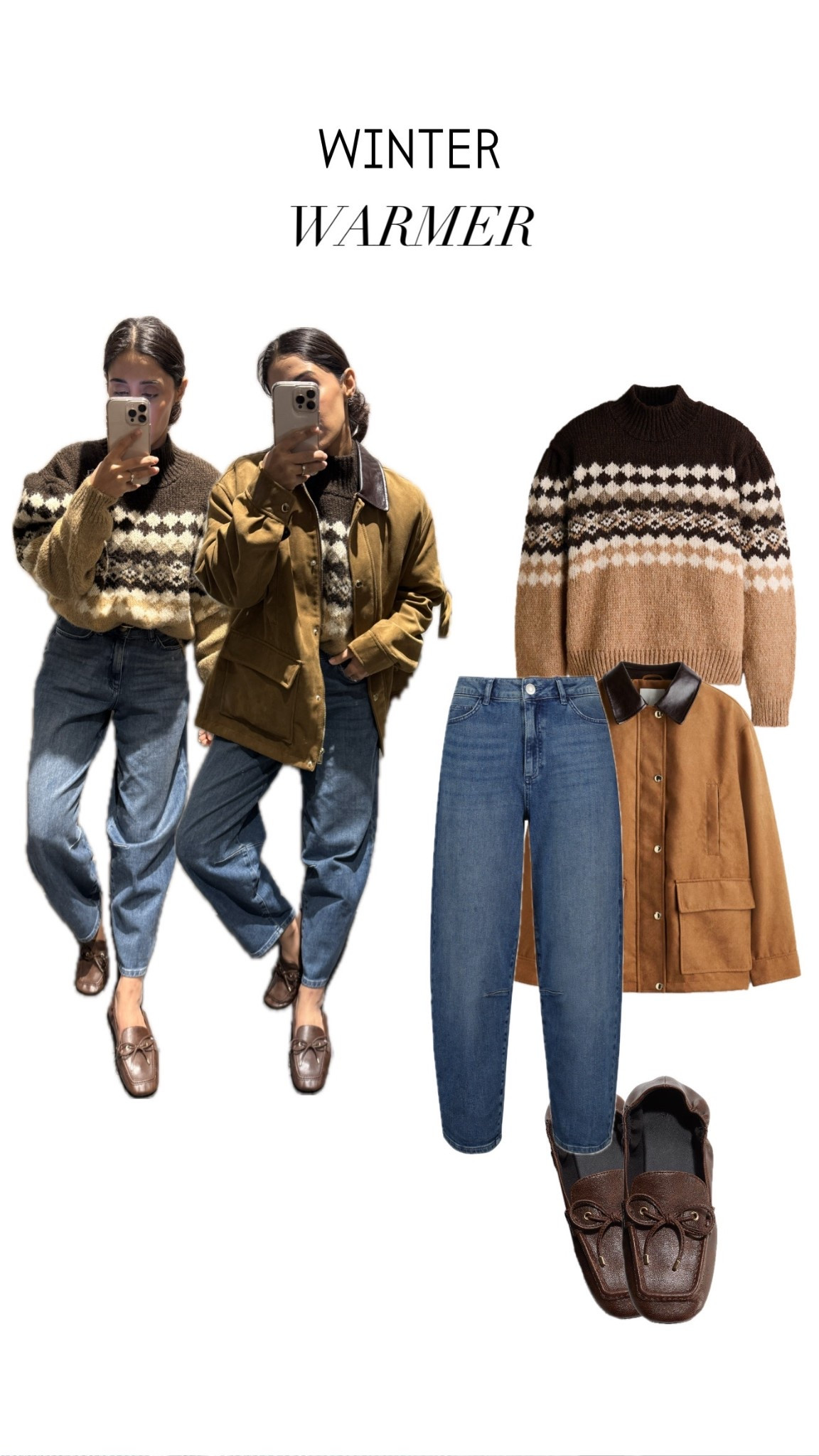 Another busy mum but put together fit! Having a staple pair of jeans and a few staple coats means you can change it up with your jumpers or tops! It’s all about re using what you already have to create new looks! 

#LTKwinter #LTKuk #LTKmodest