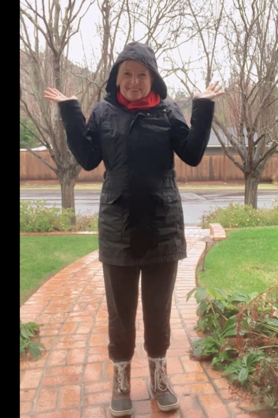 This post is really about how to spend your time during a rainstorm. De-pill your sweaters. I love this sweater shaver as it’s easy and effective. Replacement blades included. If you’d rather walk in the rain, I’m wearing a hooded Northface waterproof jacket and Sorel boots. Mine are old, so the items included in this post are updated.

#LTKstyletip #LTKSeasonal