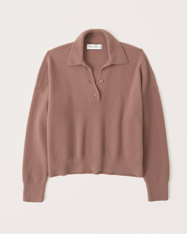 DreamLush Long-Sleeve Polo | Abercrombie & Fitch (US)