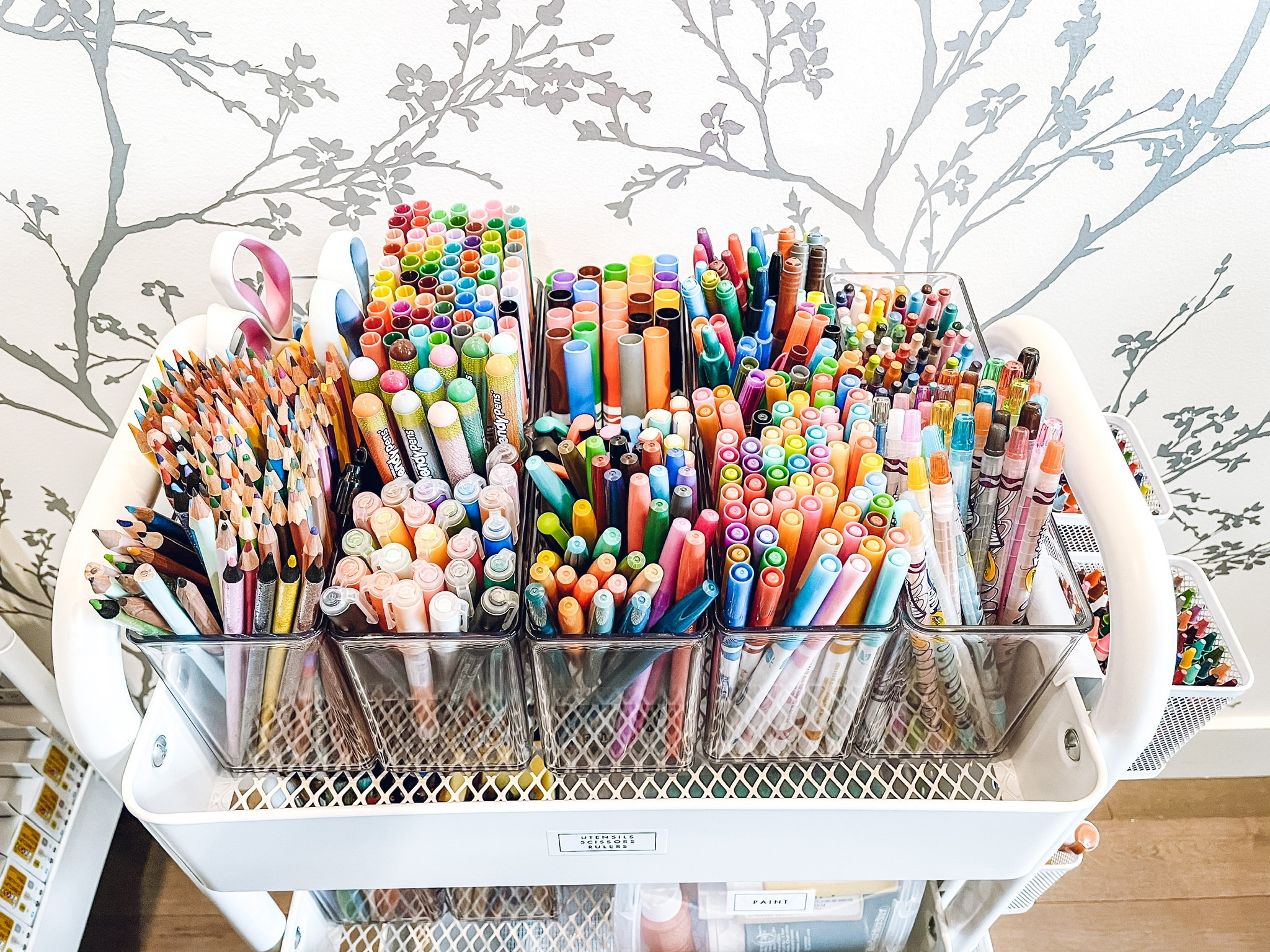 Arts + Crafts organization✨ THE HOME EDIT Tall Bin Organizer. The Container Store 3-Tier Rolling Cart. Amazon Crayola Ultraclean Broadline Classic Washable Markers.

#LTKfamily #LTKkids #LTKhome