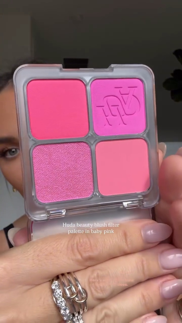 Yes or no on this new @hudabeauty blush filter palette in baby pink, aka all of these emojis: 🎀🩷💕💗

#LTKGiftGuide #LTKBeauty #LTKFindsUnder50