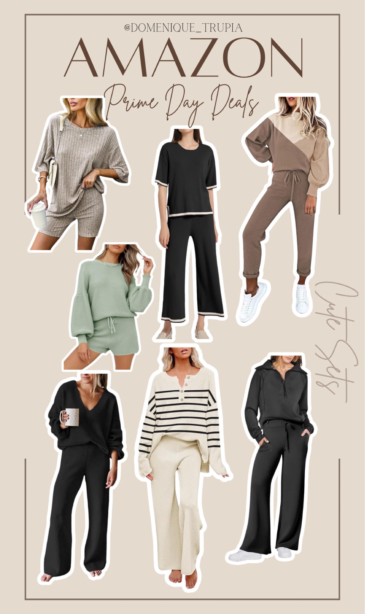 Amazon Prime Day lounge set finds 


Neutral set | cute sets | warm set | comfy set | 3 piece set | 2 piece set | sweater set | short set 

#LTKstyletip #LTKsalealert #LTKxPrime