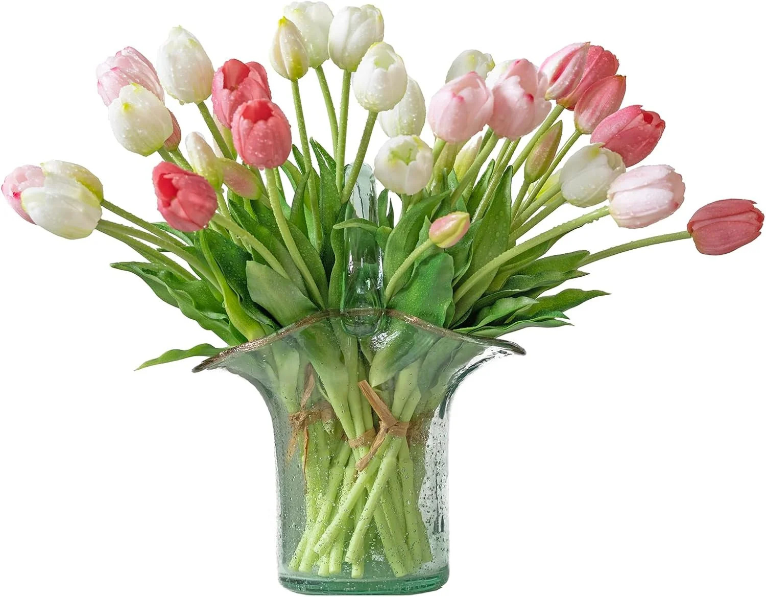 10pcs Artificial Tulips Flowers, Real Touch Latex Bouquet, Fake Tulips for Office Wedding Party H... | Walmart (US)