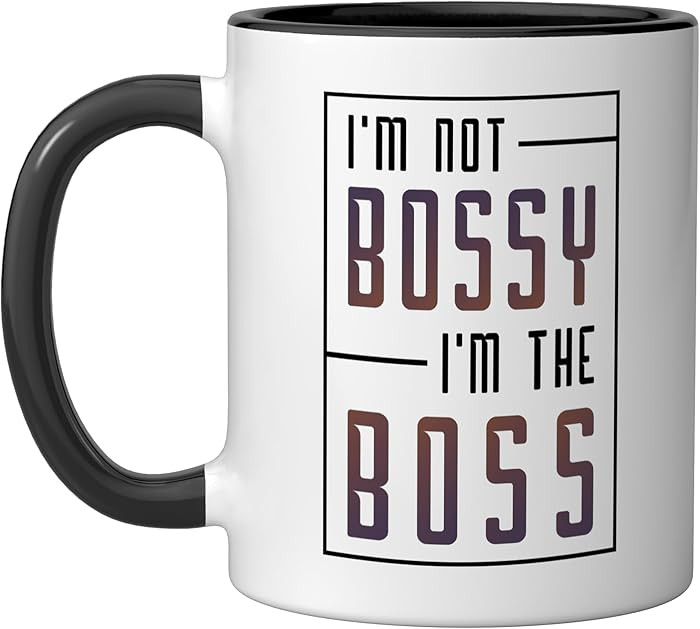 Hustle Business Owners Entrepreneur Motivation Ceramic Mug, Black/White | Amazon (US)
