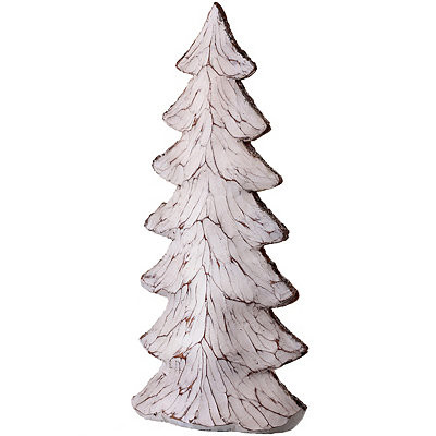 White Frosted Christmas Tree Statue, 15 in. | Kirkland's Home