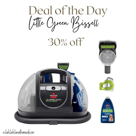 Today’s DEAL OF THE DAY is my Little Green Bissell upholstery cleaner at 30% off! @amazon #amazonhome #amazonfinds | carpet cleaner | best vacuum cleaner for pet hair , spills and smells 

#LTKsalealert #LTKhome #LTKfindsunder100