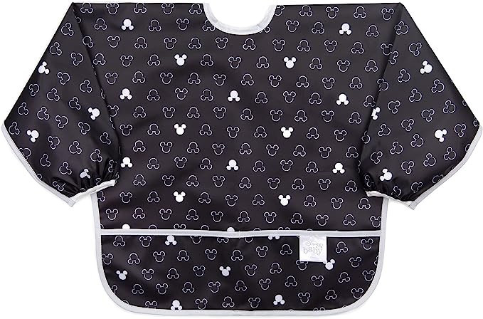 Bumkins Sleeved Bib Baby Bib, Toddler Bib, Smock, Waterproof Fabric, Fits Ages 6-24 Months | Amazon (US)