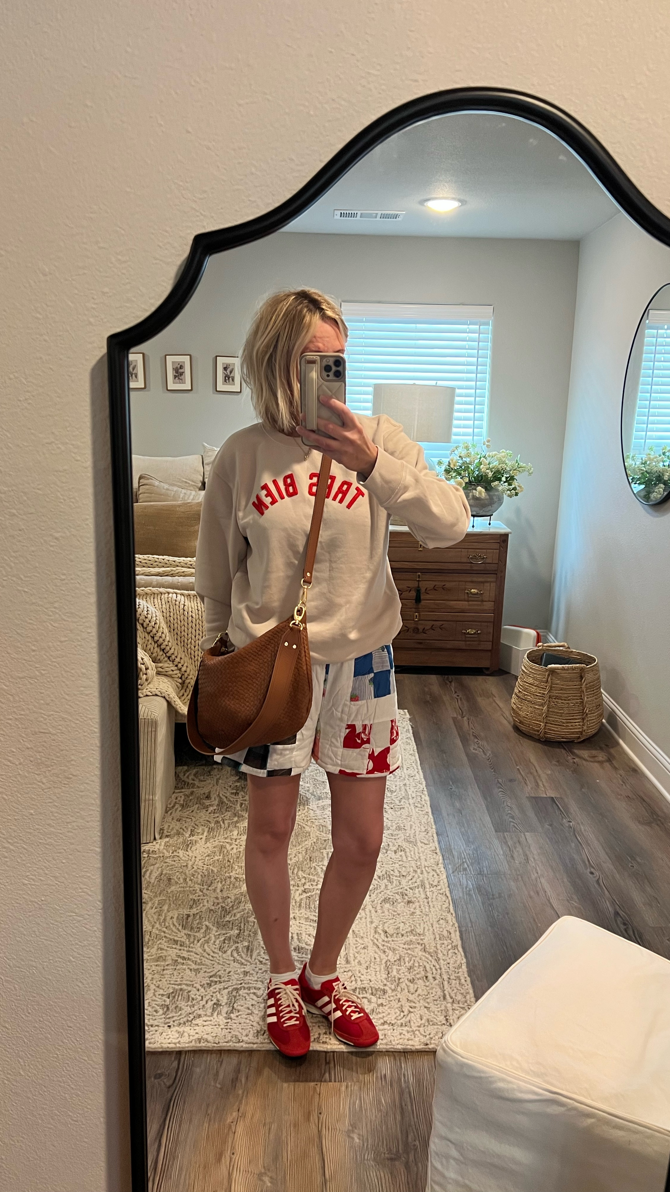 #quilted shorts #upcycle #redone #tres bien #french words #quince #leather bag #crossbody purse #adidas 

#LTKSeasonal #LTKFindsUnder100 #LTKOver40