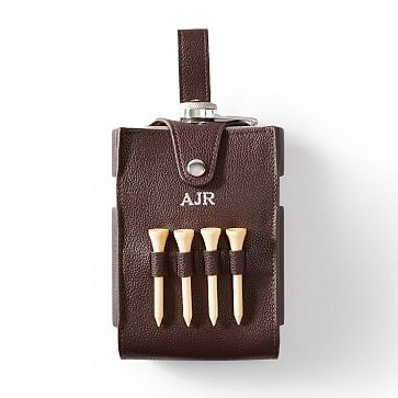 Silver Flask and Golf Tee Set | Mark and Graham