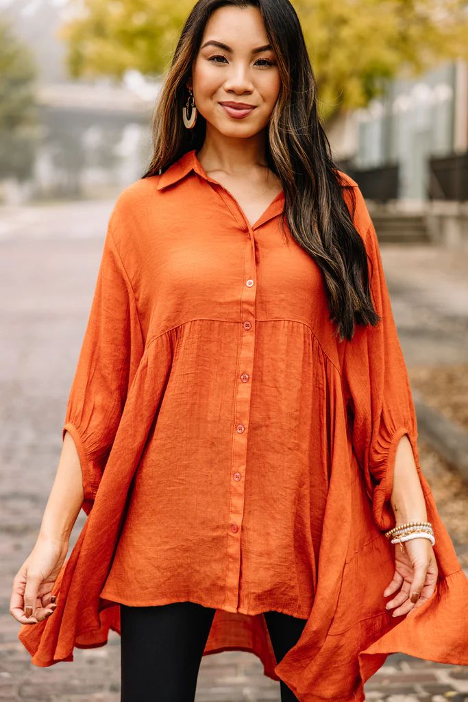 Take Me There Rust Orange Tunic | The Mint Julep Boutique