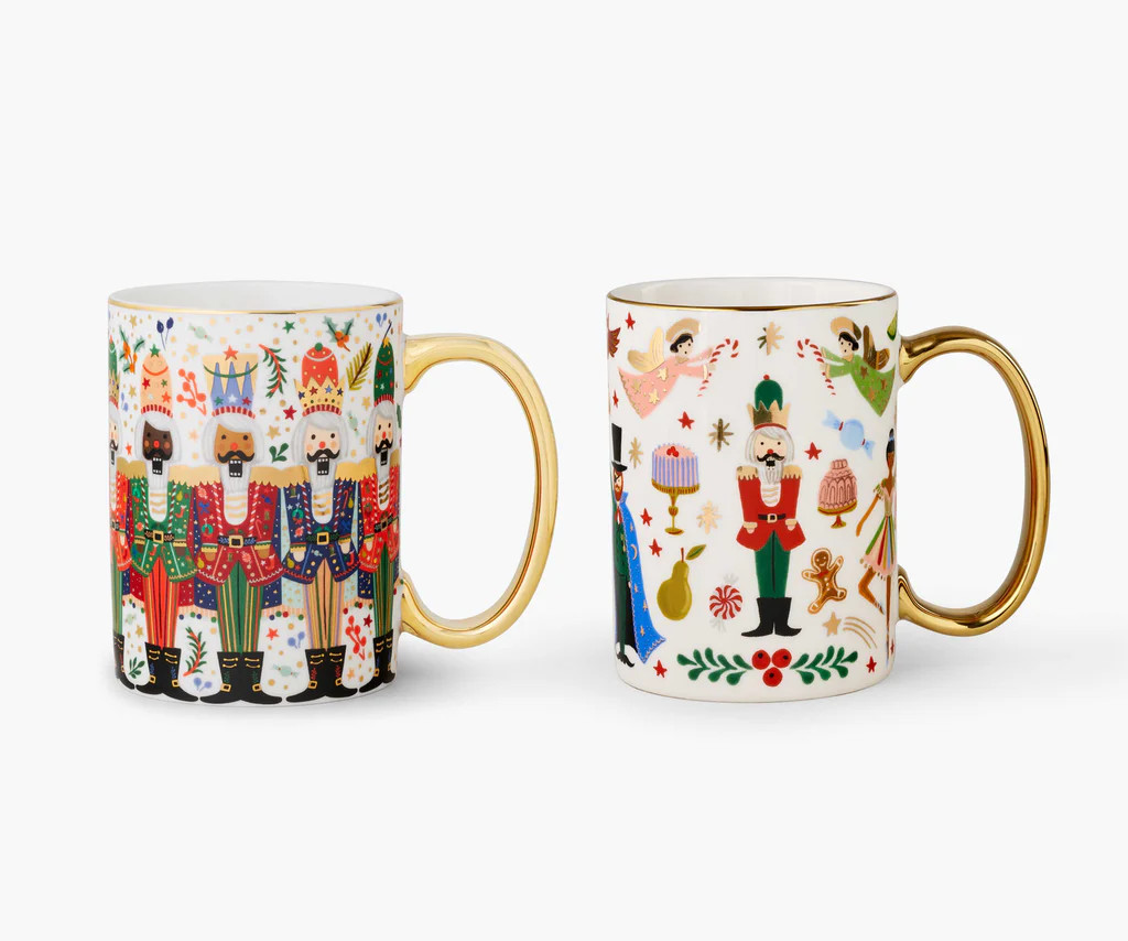 Nutcracker Porcelain Mugs Gift Set | Rifle Paper Co.