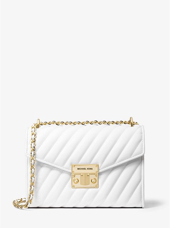 Rose Medium Quilted Shoulder Bag | Michael Kors US