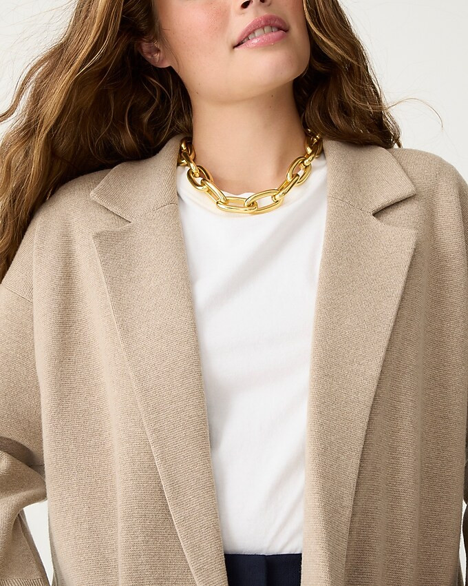 Ella open-front long sweater-blazer | J. Crew US