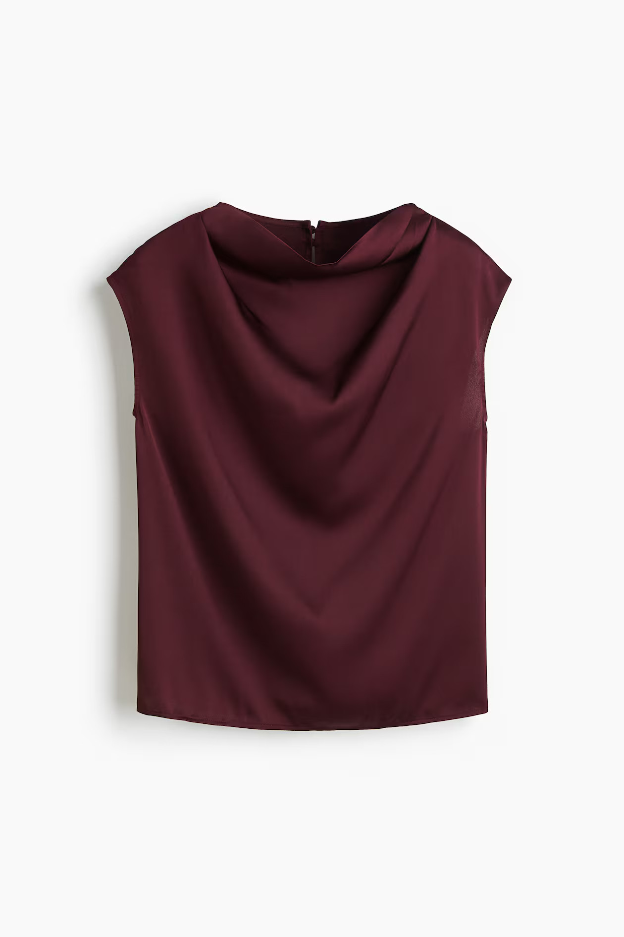 Cap-sleeved satin blouse | H&M (UK, MY, IN, SG, PH, TW, HK)
