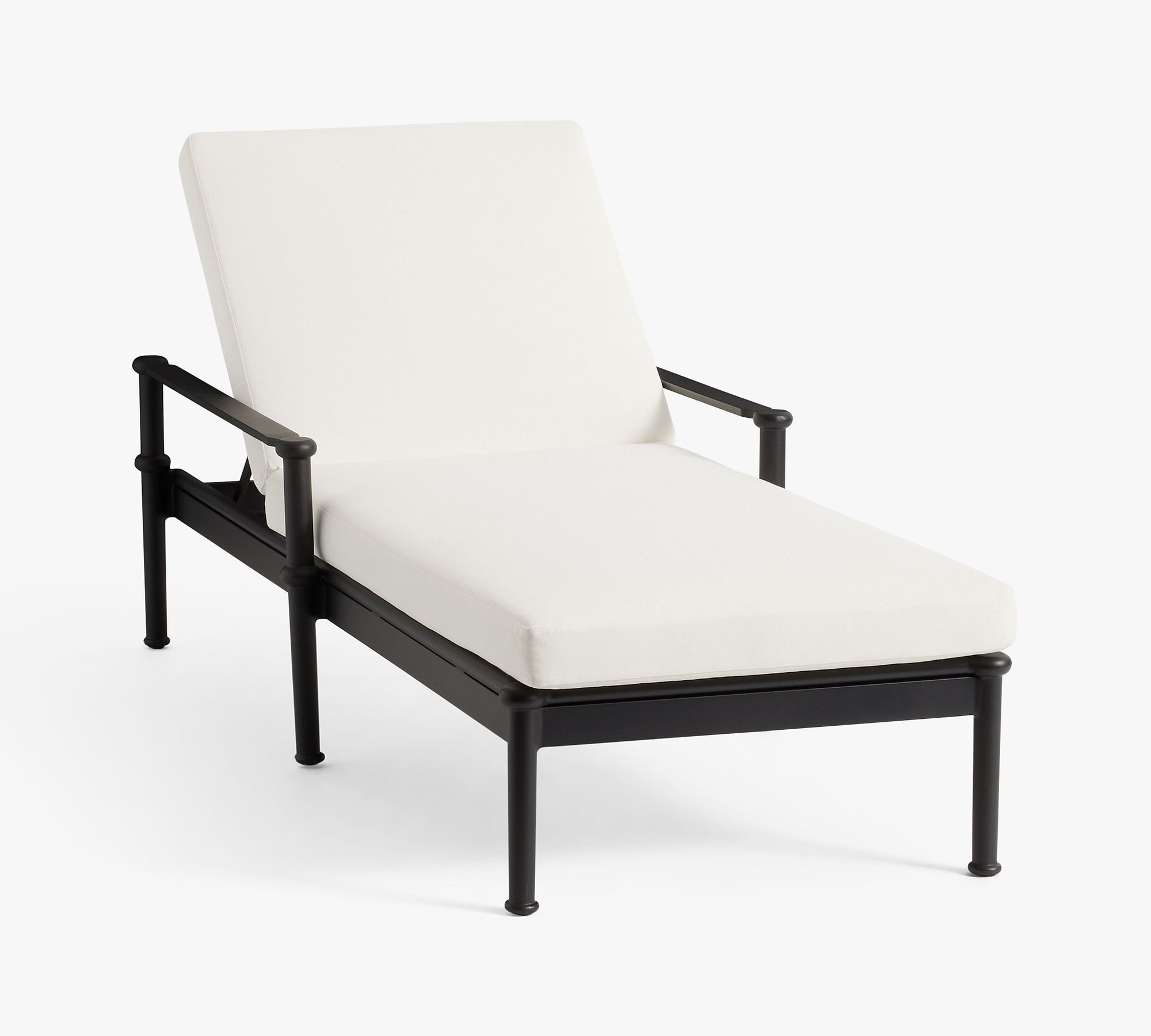 Ellis Metal Outdoor Single Chaise | Pottery Barn (US)
