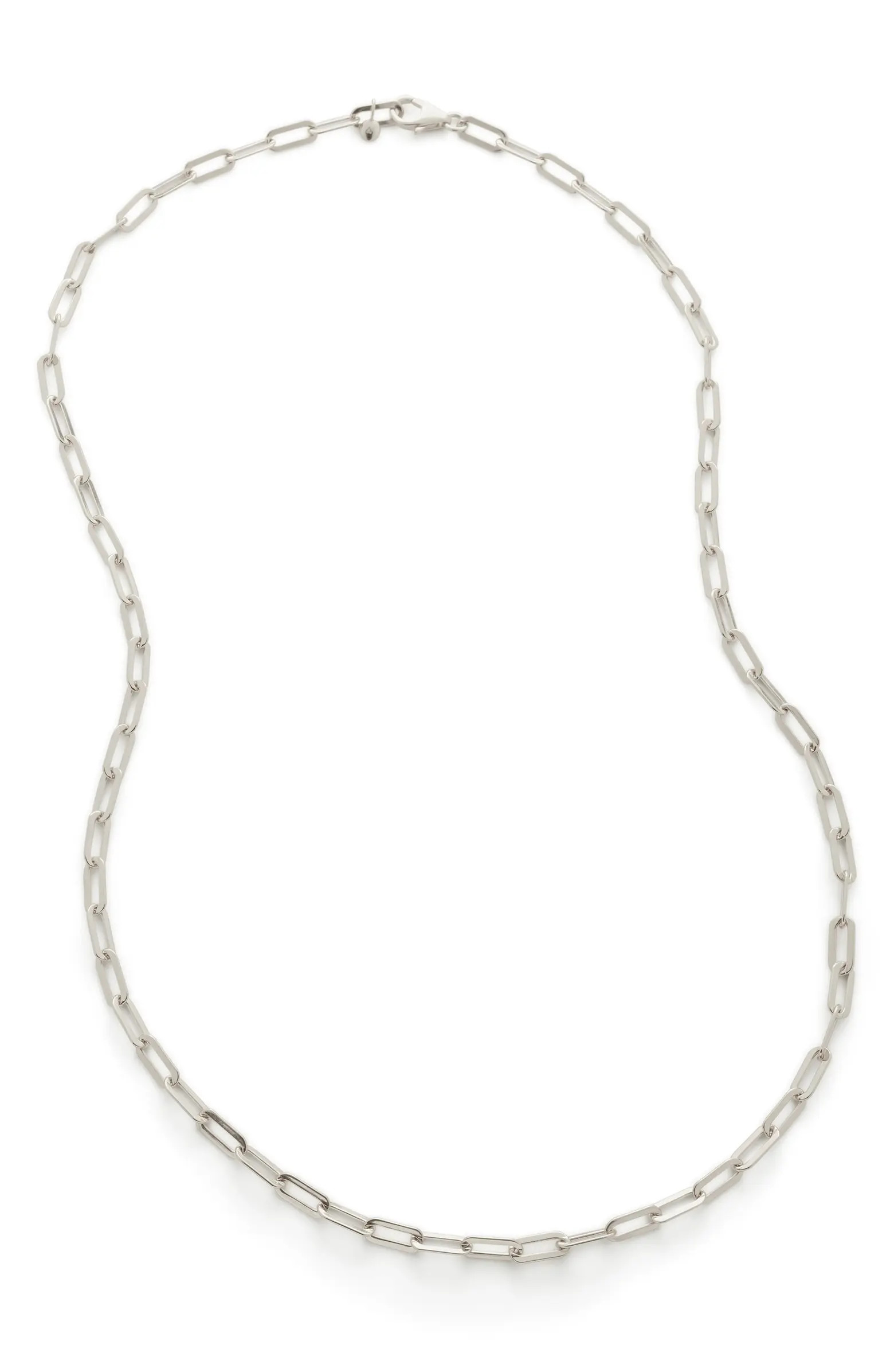 Monica Vinader Deco Paper Clip Chain Necklace | Nordstrom | Nordstrom