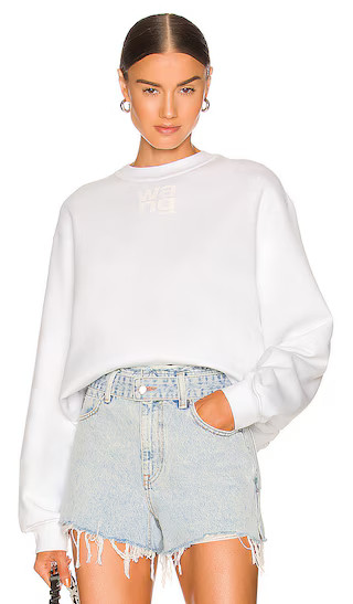 Foundation Terry Crew Sweatshirt in White | Revolve Clothing (Global)