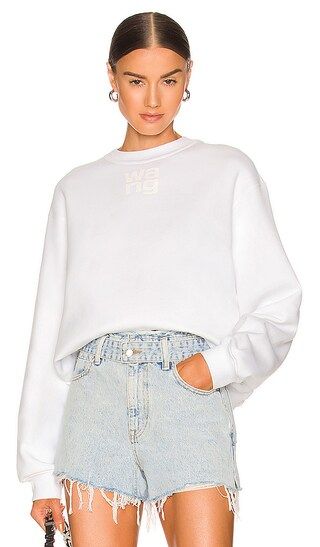 Foundation Terry Crew Sweatshirt in White | Revolve Clothing (Global)
