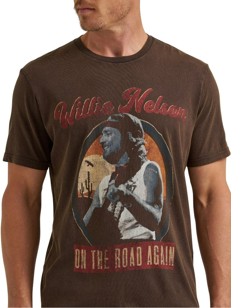 Wrangler® Men's Short Sleeve Willie Nelson Graphic Tee, S-3XL | Walmart (US)