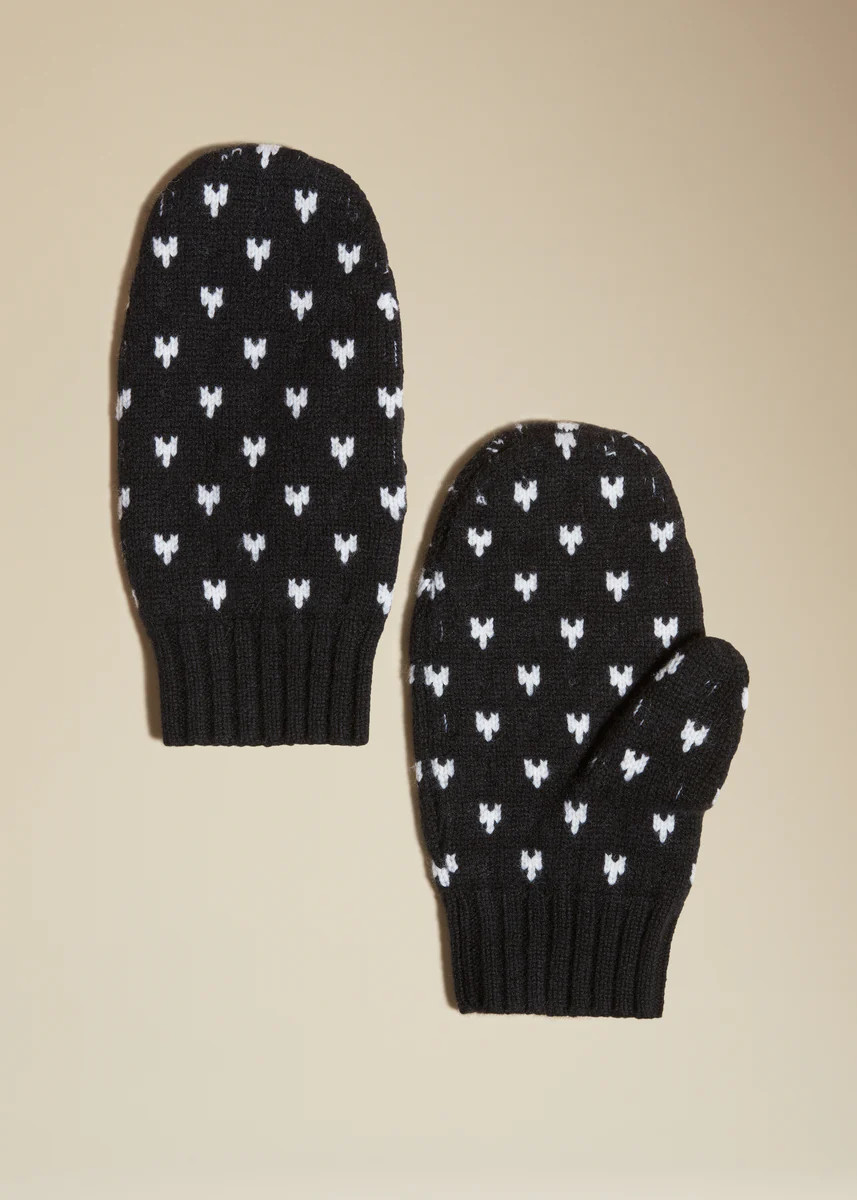 The Toscano Mittens in Black Multi | Khaite