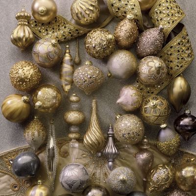 Gilded Radiance 60-piece Ornament Collection | Frontgate | Frontgate