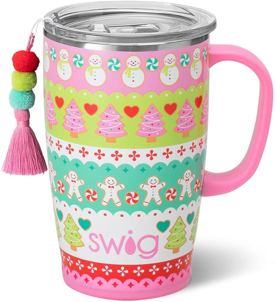 Swig Life 18oz Travel Mug, Insulated Tumbler with Handle and Lid, Travel Coffee Mug, Cup Holder F... | Amazon (US)