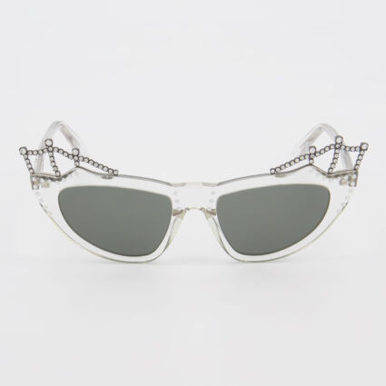 Clear SL112 Tiara Cat Eye Sunglasses | TK Maxx